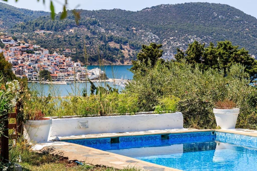 Villa Rodia With Swimming Pool On Skopelos Island Exterior foto
